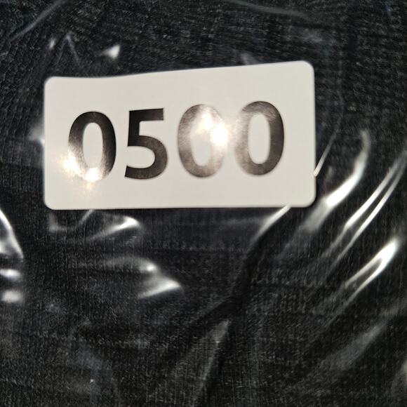 Womens Black Textured Raw Hem 3 Button Rounded Hem Shirt Top Size Large - Picture 10 of 10